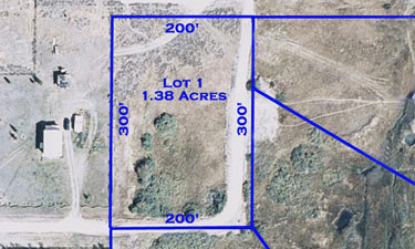 Stanley Sawtooth Estates: Lot 1 Map