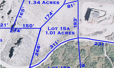 Stanley Sawtooth Estates: Lot 15a Map