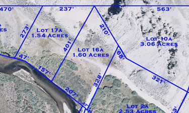 Stanley Sawtooth Estates: Lot 16a Map