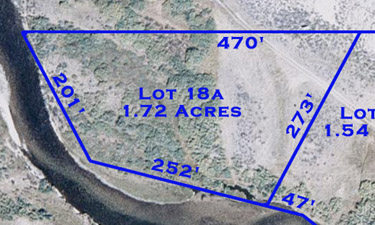 Stanley Sawtooth Estates: Lot 18a Map