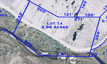 Stanley Sawtooth Estates: Lot 1a Map