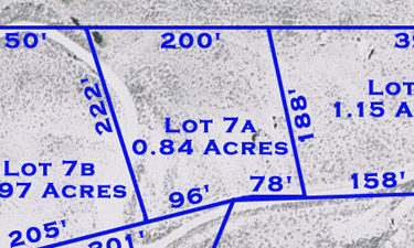Stanley Sawtooth Estates: Lot 7a Map