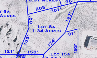 Stanley Sawtooth Estates: Lot 8a Map